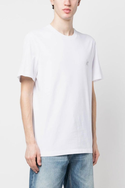 T-shirt Bianco Uomo Stampa Stella Glitter - 2