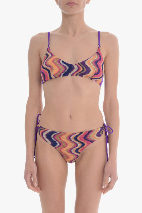 Bikini Multicolore Donna Zig Zag