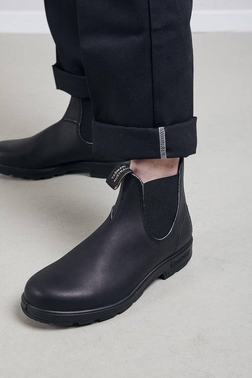 Boot Black Leather Nero Uomo