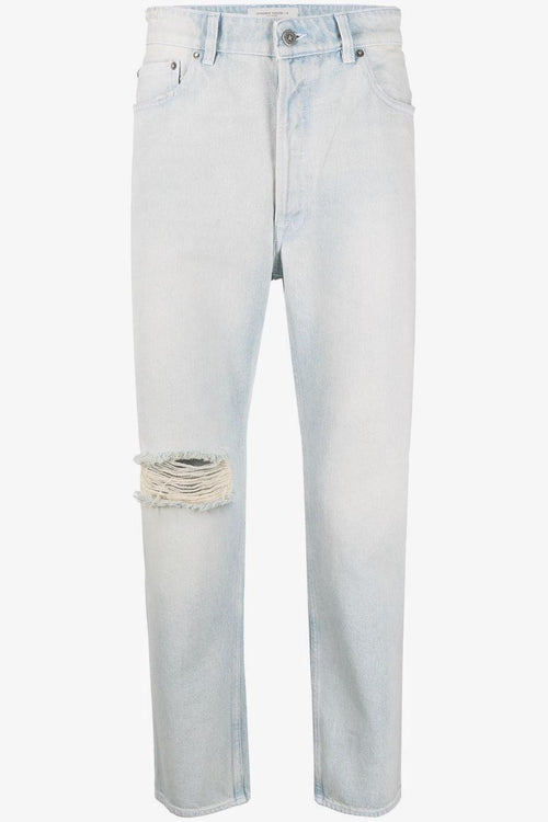 Jeans Blu Uomo Strappi - 1