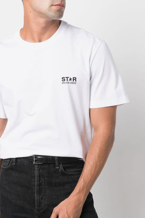 T-shirt Bianco Uomo Stampa Micro Logo - 2