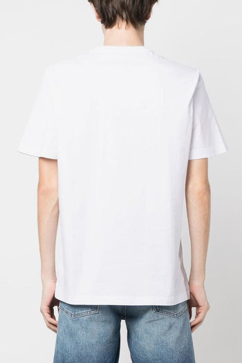 T-shirt Bianco Uomo Stampa Stella Glitter - 5