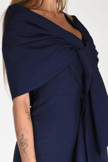 La Petite Robe Stola Passante Blu Donna - 4