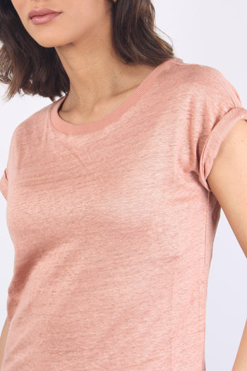 T-shirt Lino Dusty Pink - 11
