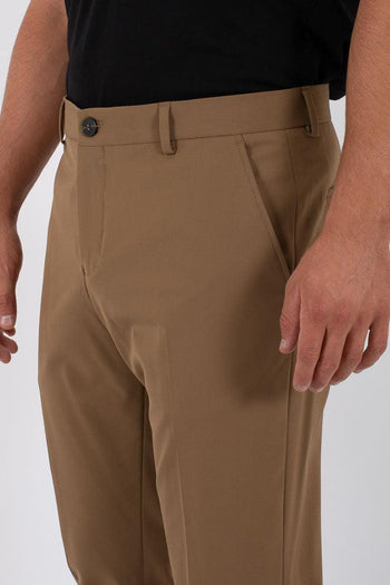 Pantalone Slim Flex Noos Marrone Uomo - 3