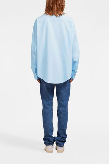 Camicia Azzurro Uomo con ricamo - 5