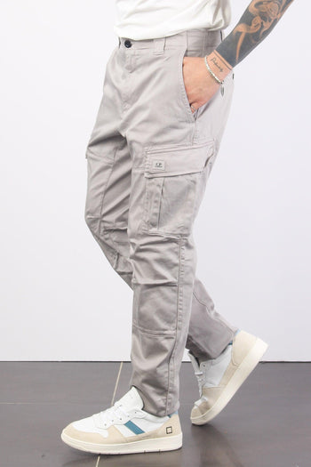 Pantalone Cargo Logo Drizzle Grey - 6