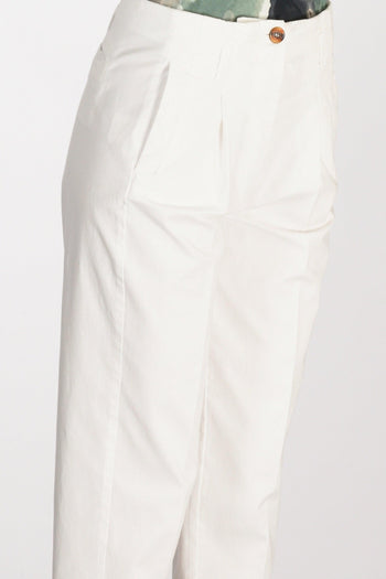 Pantalone Bianco Latte Donna - 5