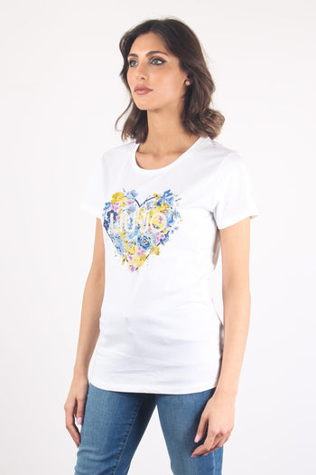 T-shirt Logo Cuore Bco/spring - 6