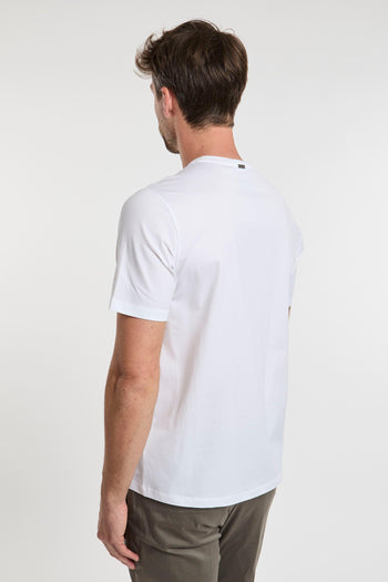 T-Shirt in 92% CO 8% EA Bianco - 4