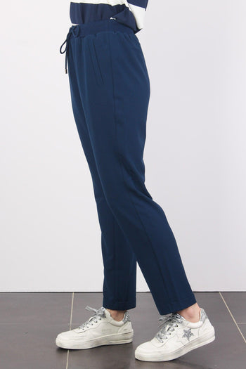 Pantalone Jogging Crepe Dress Blue - 6
