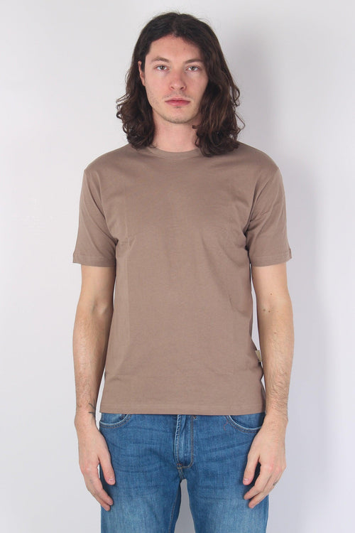 T-shirt Basica Girocollo Camel - 1