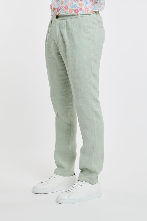 Pantalone Lino Verde - 2
