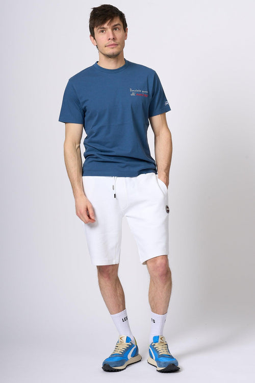 Saint Barth T-shirt Alcol Test Blu Uomo - 2