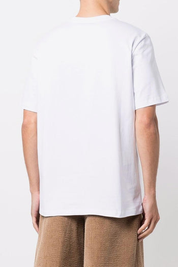 T-Shirt Cotone Bianco con logo classico - 3