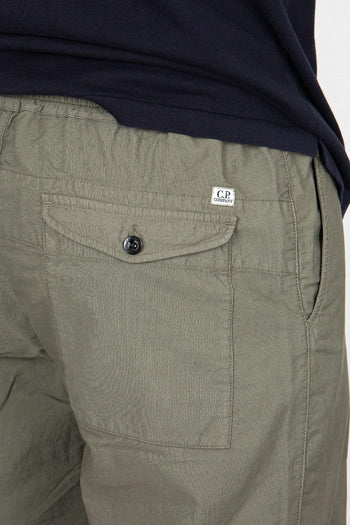 Pantalone Cargo Cotone Verde Militare - 5