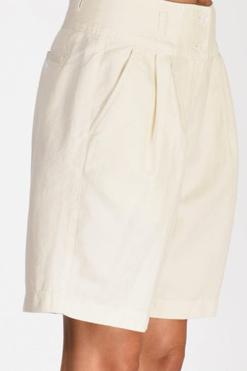 Shorts Bianco Naturale Donna - 5