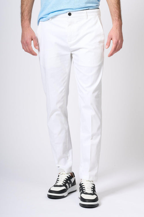 Pantalone Prince in Cotone Bianco Uomo