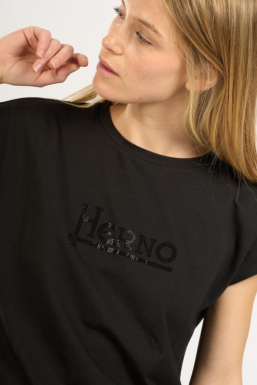 T-shirt Logo Nero Donna - 2