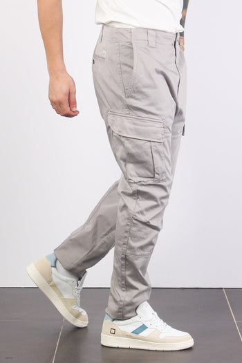 Pantalone Cargo Logo Drizzle Grey - 5