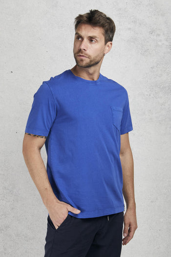 T-shirt Con Taschino Blu Uomo - 3