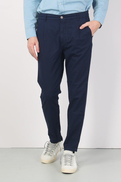 Pantalone Chino Pence Blu - 2