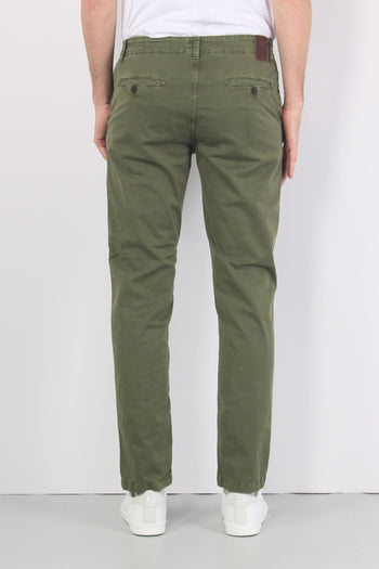 Pantalone Chino Cotone Olive Green - 3