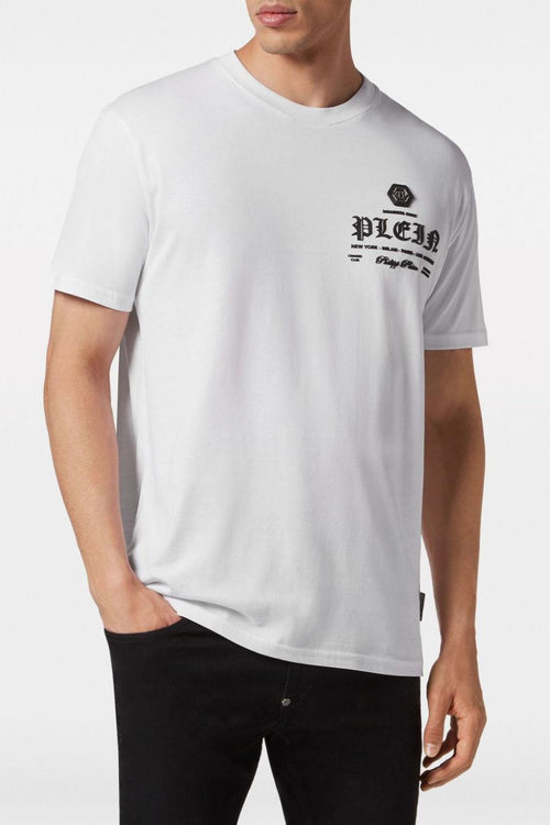 T-shirt Cotone Bianco con stampa
