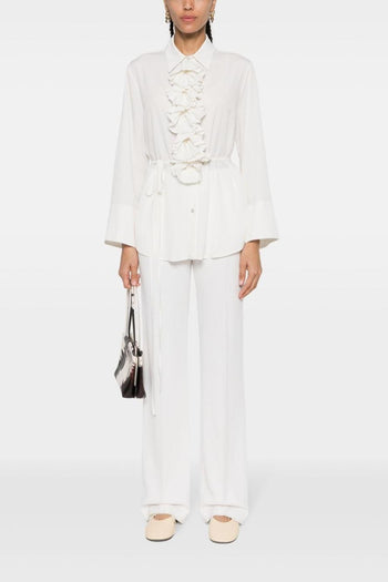 Camicia Bianco Donna con ruches - 3