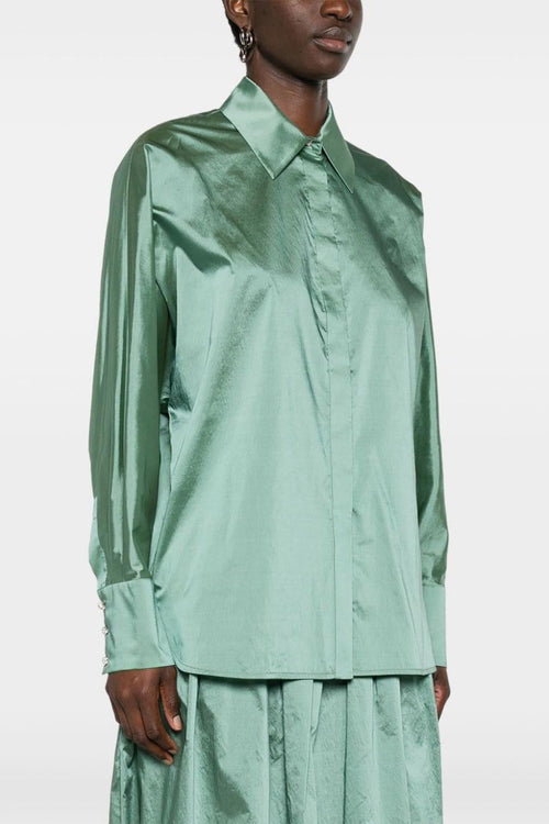 Camicia Verde Donna Maniche Lunghe - 2