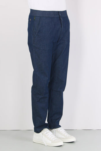 Denim Coulisse Relaxed Denim Scuro - 4