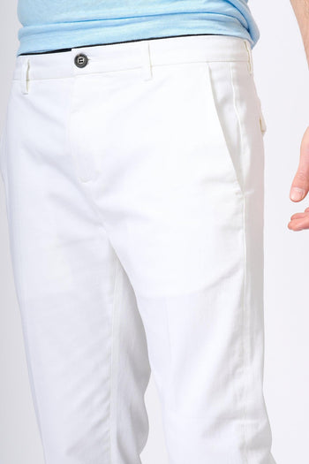Pantalone Prince in Cotone Bianco Uomo - 6