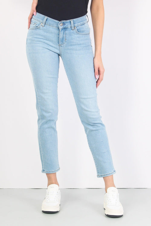 Jeans Authentic Crpped Denim Chiaro - 2