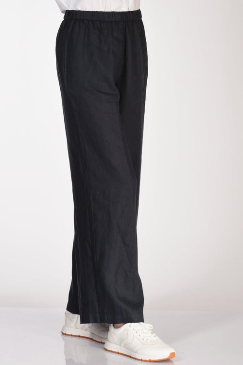 Pantalone Elastico Blu Navy Donna - 1