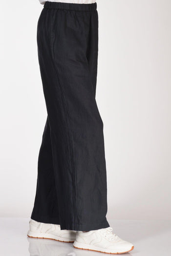 Pantalone Elastico Blu Navy Donna - 4