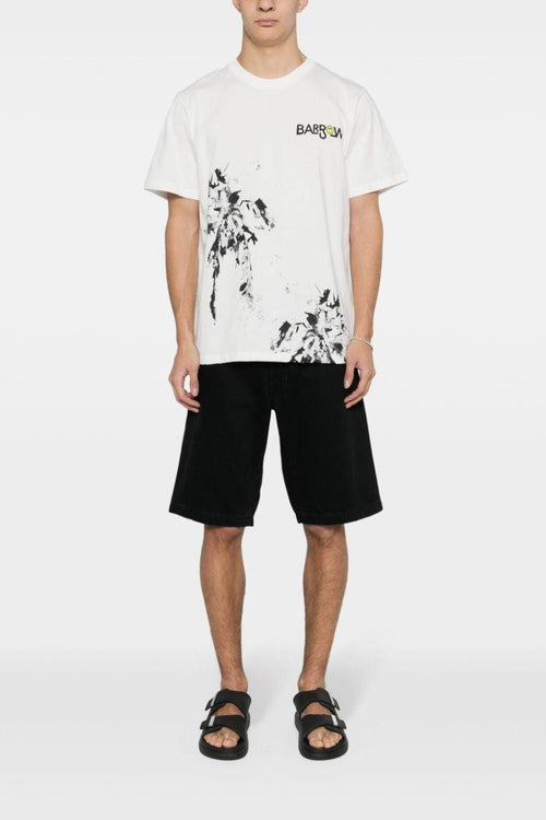 T-Shirt Cotone Bianco con grafica moderna - 2