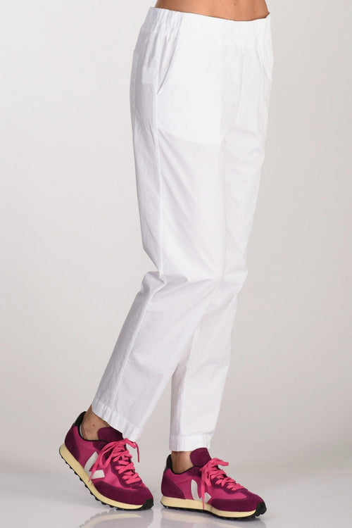 Pantalone Popeline Bianco Donna - 1