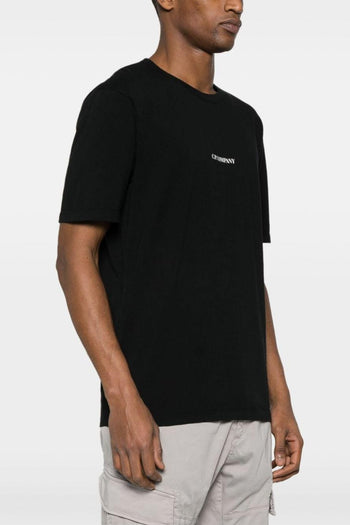 T-Shirt Jersey Morbido Nero con logo CP - 4