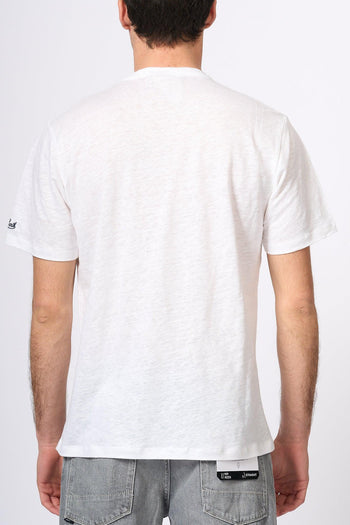 Saint Barth T-shirt Lino Bianco Uomo - 4