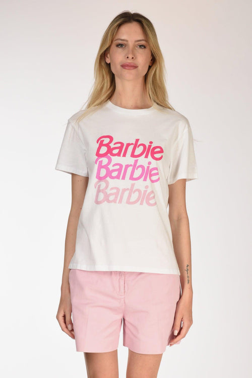 Saint Barth Tshirt Scritta Bianco/rosa Donna - 2