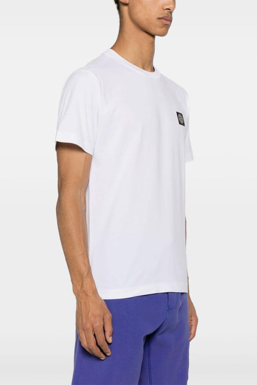 T-shirt Bianco Uomo con applicazione