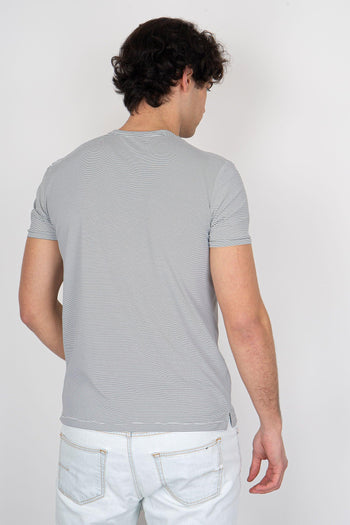 T-shirt Shirty Stripe Blu Scuro Uomo - 4