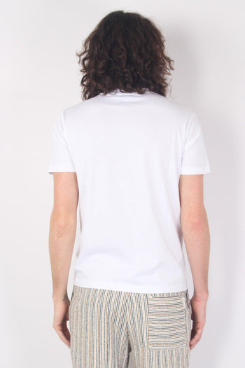 T-shirt Girocollo Cotone Bianco - 3