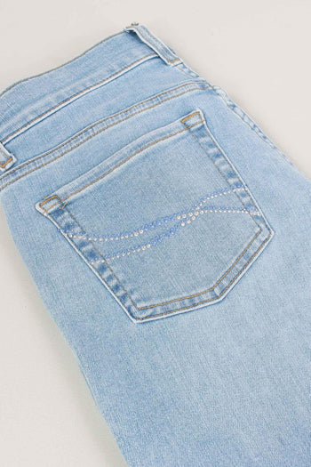 Jeans Authentic Crpped Denim Chiaro - 8