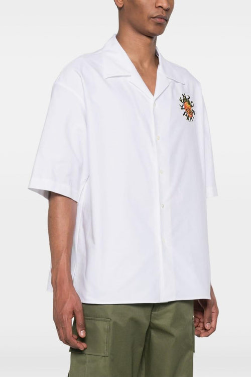 Camicia Cotone Bianco con logo - 1