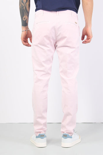 Pantalone Chino Slim Fit Rosa Antico - 3