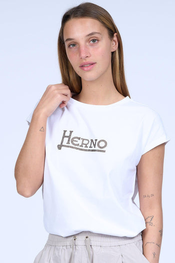 T-shirt Logo Bianco Donna - 3