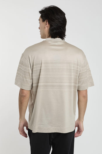 T-shirt over fit in jersey misto lyocell con impunture zig zag ASV - 4