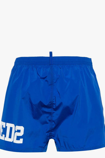 2 Boxer Blu Uomo Stampa Logo - 3