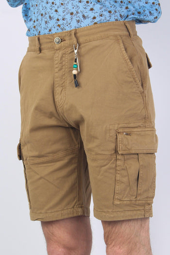 Pantalone Cargo Pulito Camel - 7